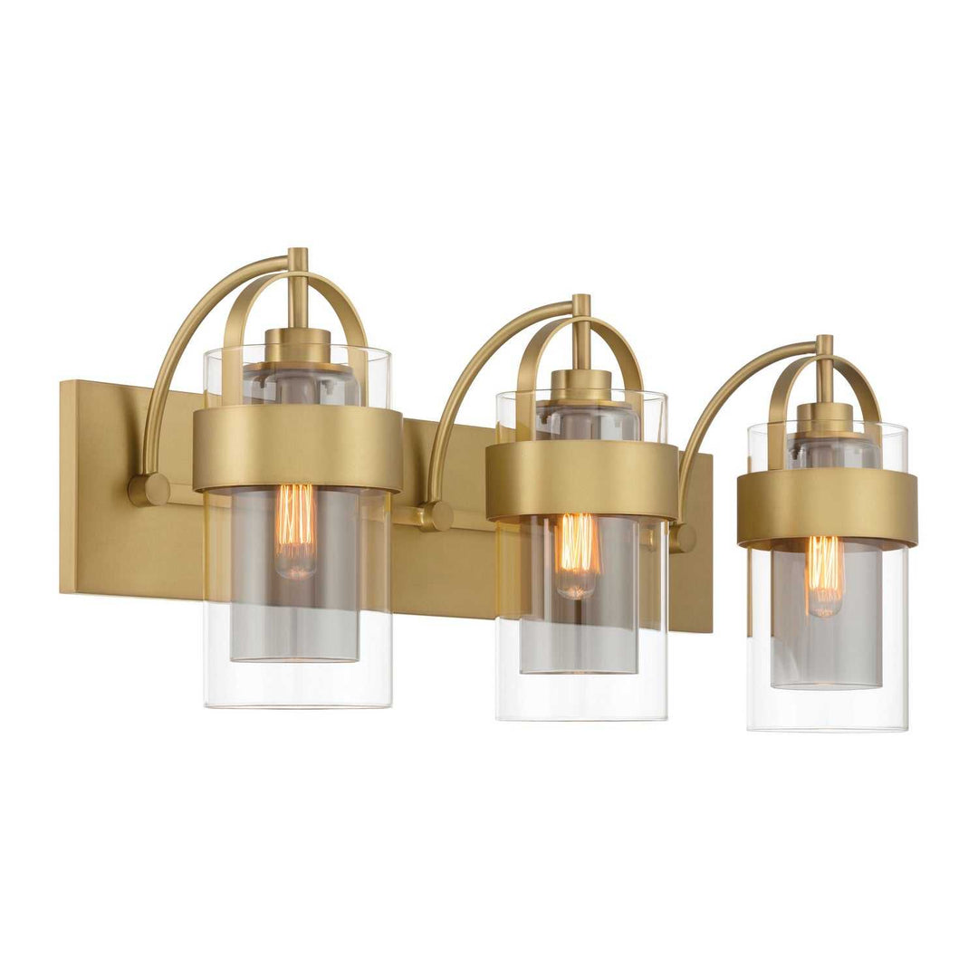 Ravik Three Light Vanity in Legacy Brass Minka-Lavery