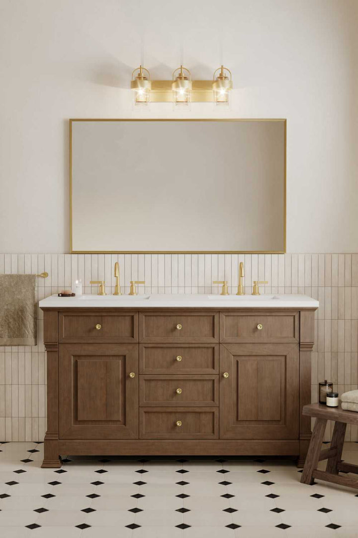 Ravik Three Light Vanity in Legacy Brass Minka-Lavery