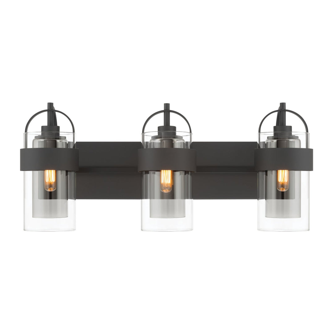Ravik Three Light Vanity in Dark Matte Black Minka-Lavery