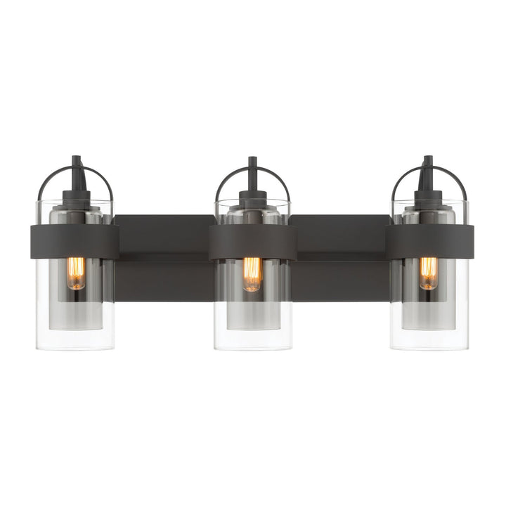 Ravik Three Light Vanity in Dark Matte Black Minka-Lavery