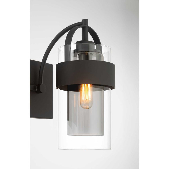 Ravik Three Light Vanity in Dark Matte Black Minka-Lavery