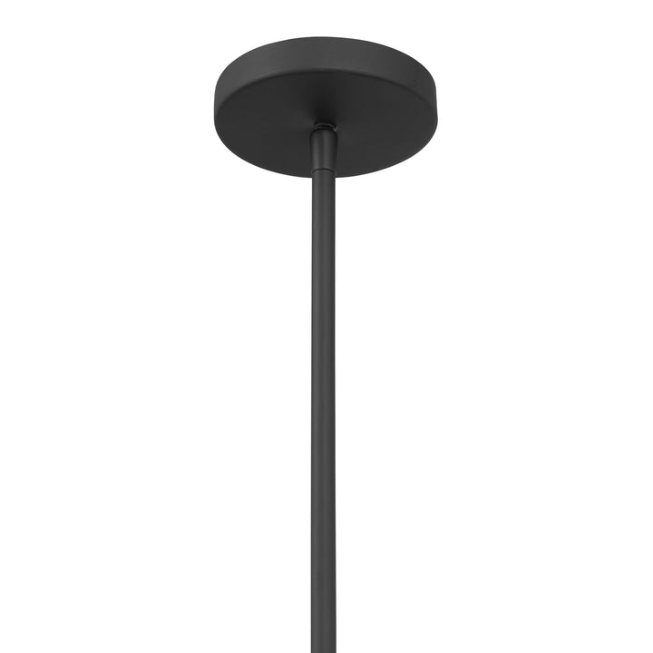 Ravik One Light Convertible Pendant/Semi-Flush Mount in Dark Matte Black Minka-Lavery