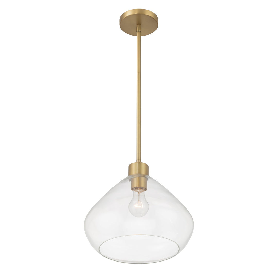 Elaris One Light Pendant in Legacy Brass Minka-Lavery