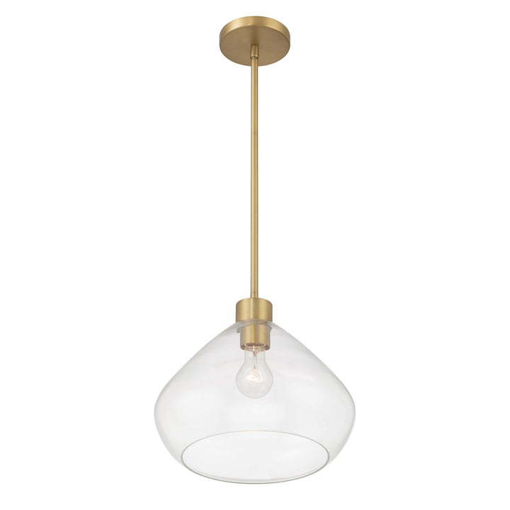 Elaris One Light Pendant in Legacy Brass Minka-Lavery