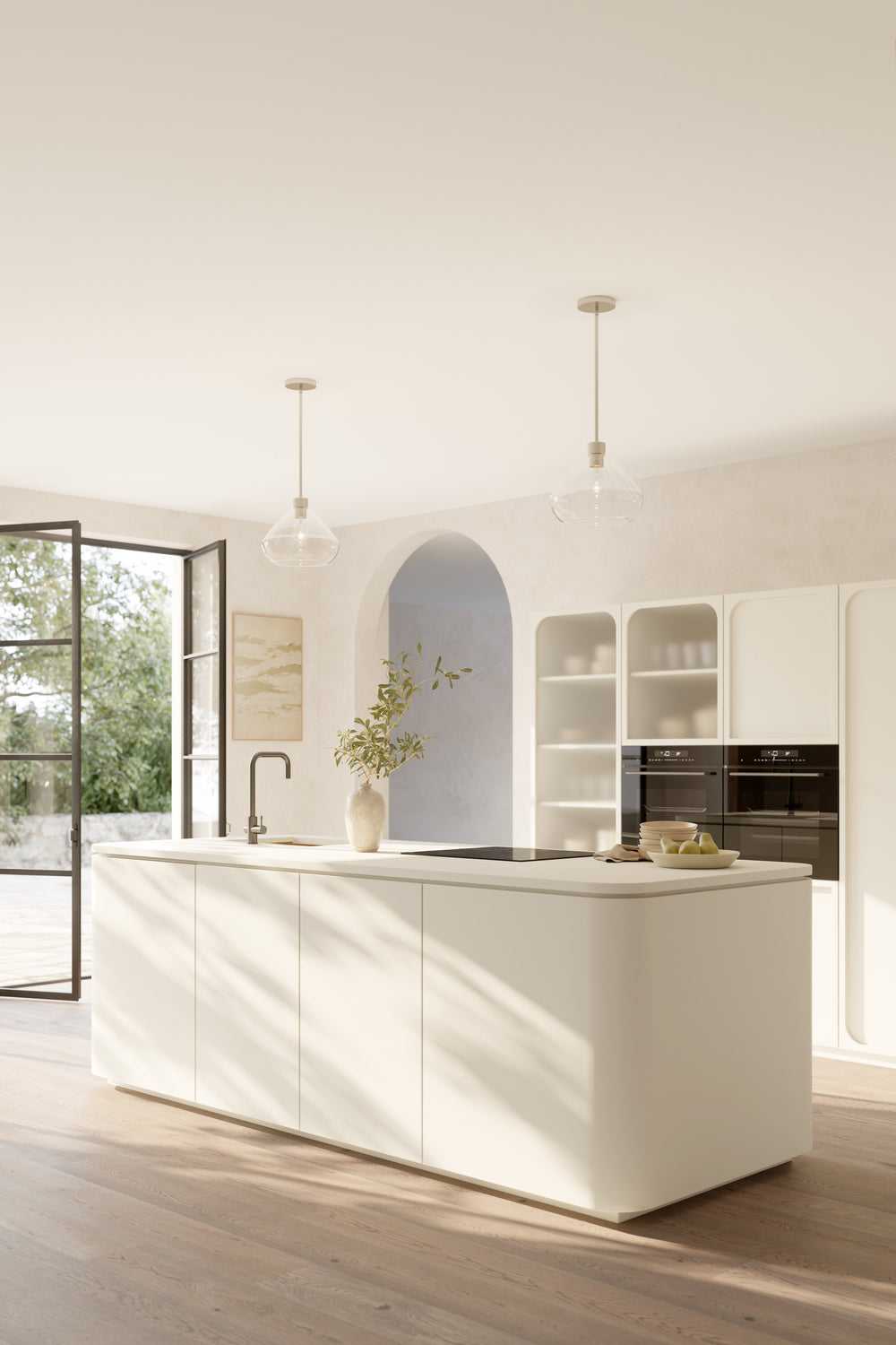 Elaris One Light Pendant in Brushed Nickel Minka-Lavery