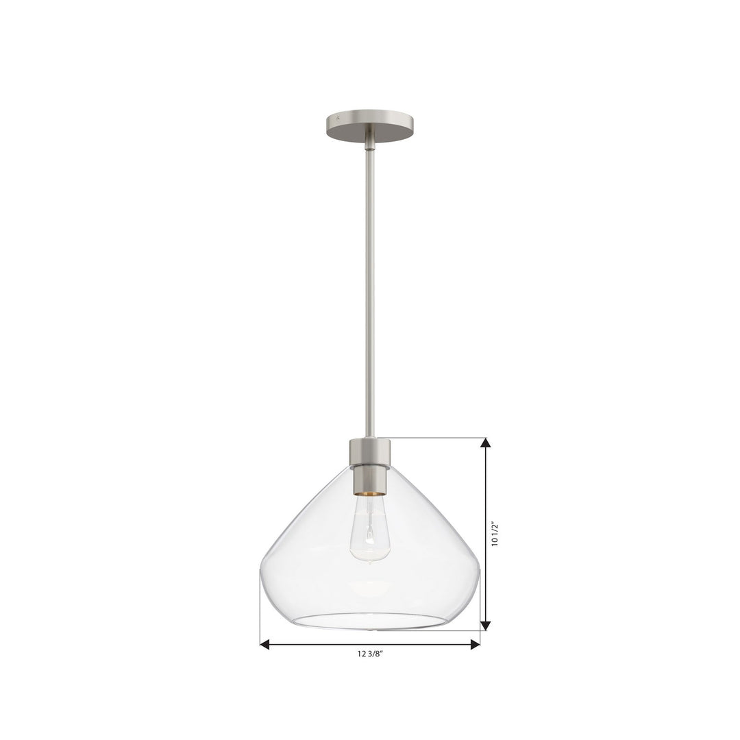 Elaris One Light Pendant in Brushed Nickel Minka-Lavery