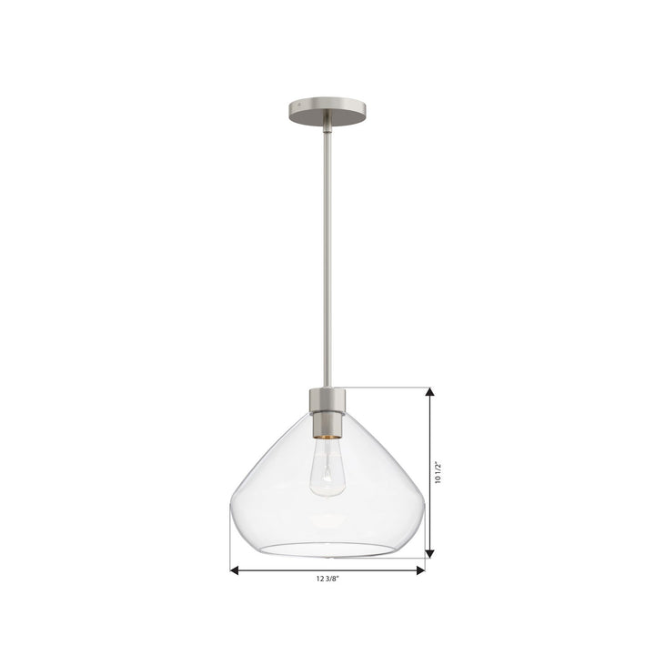 Elaris One Light Pendant in Brushed Nickel Minka-Lavery