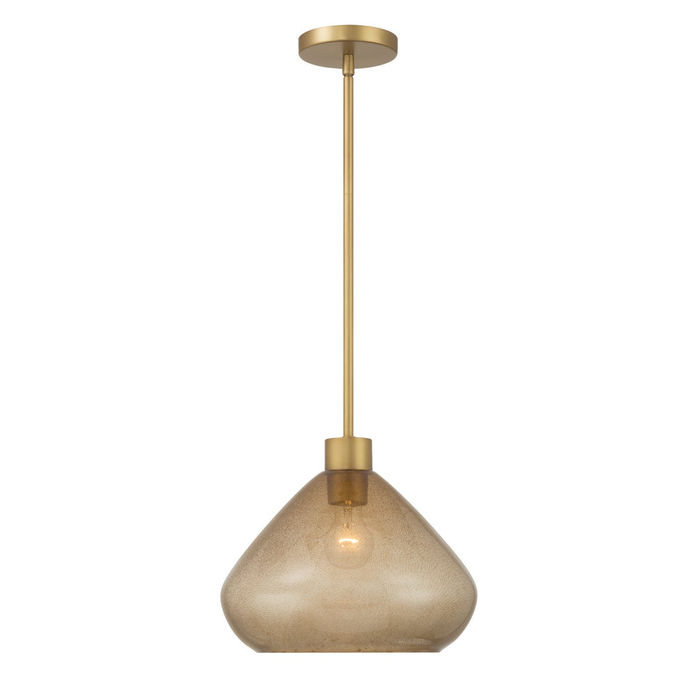 Elaris One Light Pendant in Legacy Brass Minka-Lavery