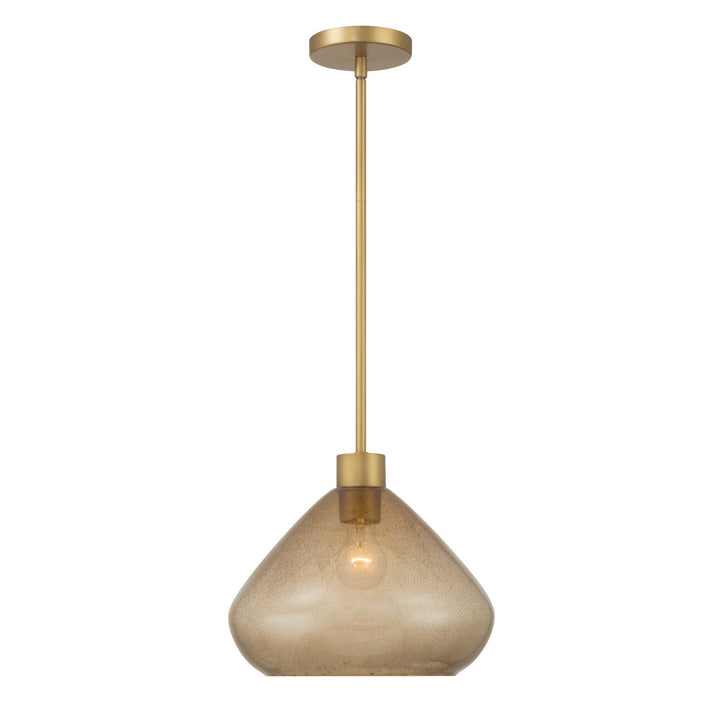Elaris One Light Pendant in Legacy Brass Minka-Lavery