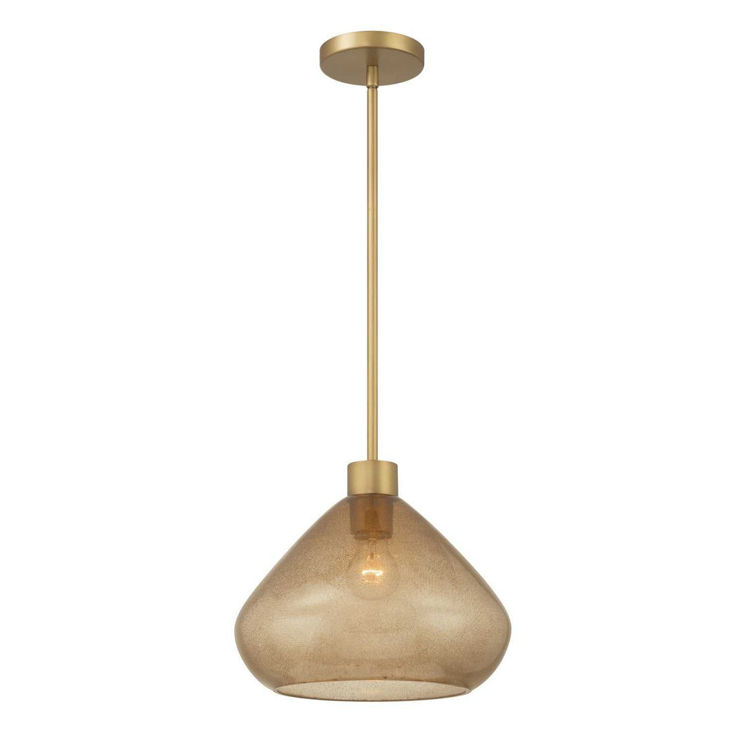 Elaris One Light Pendant in Legacy Brass Minka-Lavery