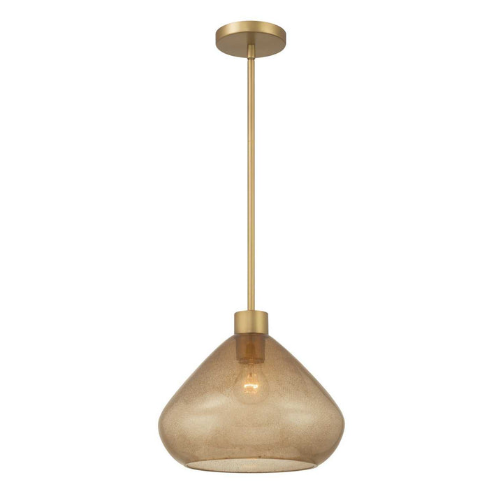 Elaris One Light Pendant in Legacy Brass Minka-Lavery