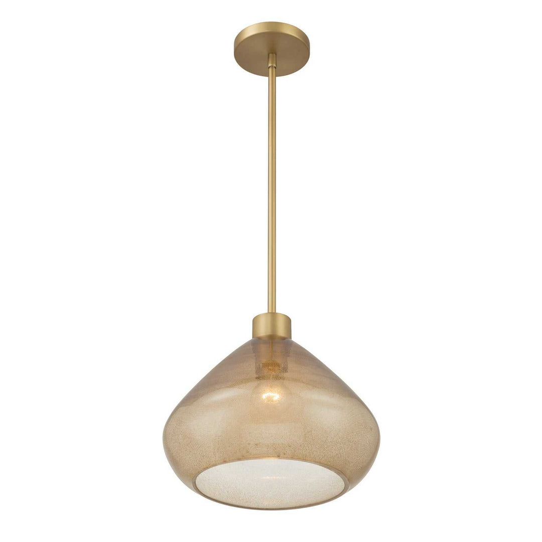 Elaris One Light Pendant in Legacy Brass Minka-Lavery