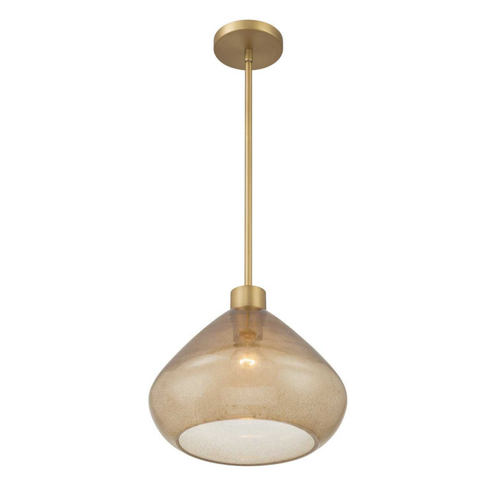Elaris One Light Pendant in Legacy Brass Minka-Lavery