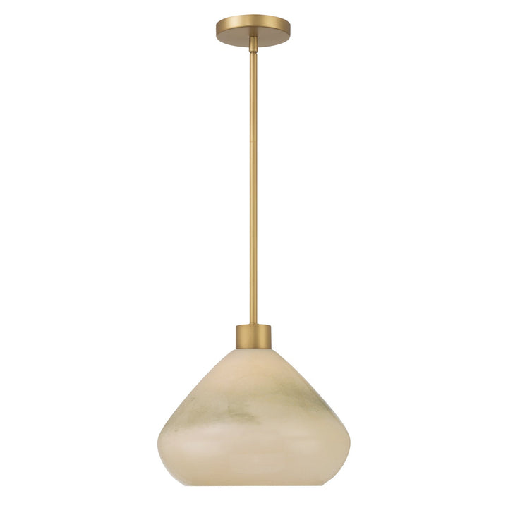 Elaris One Light Pendant in Legacy Brass Minka-Lavery