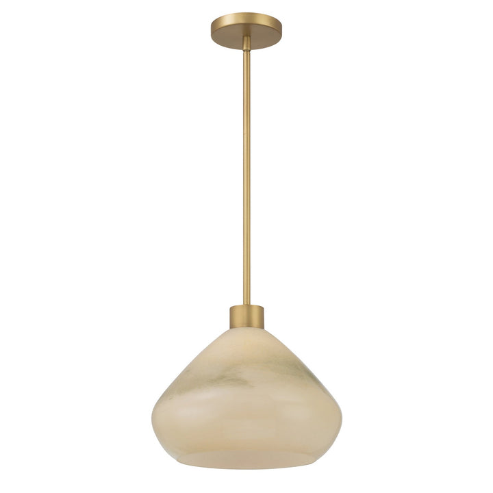 Elaris One Light Pendant in Legacy Brass Minka-Lavery