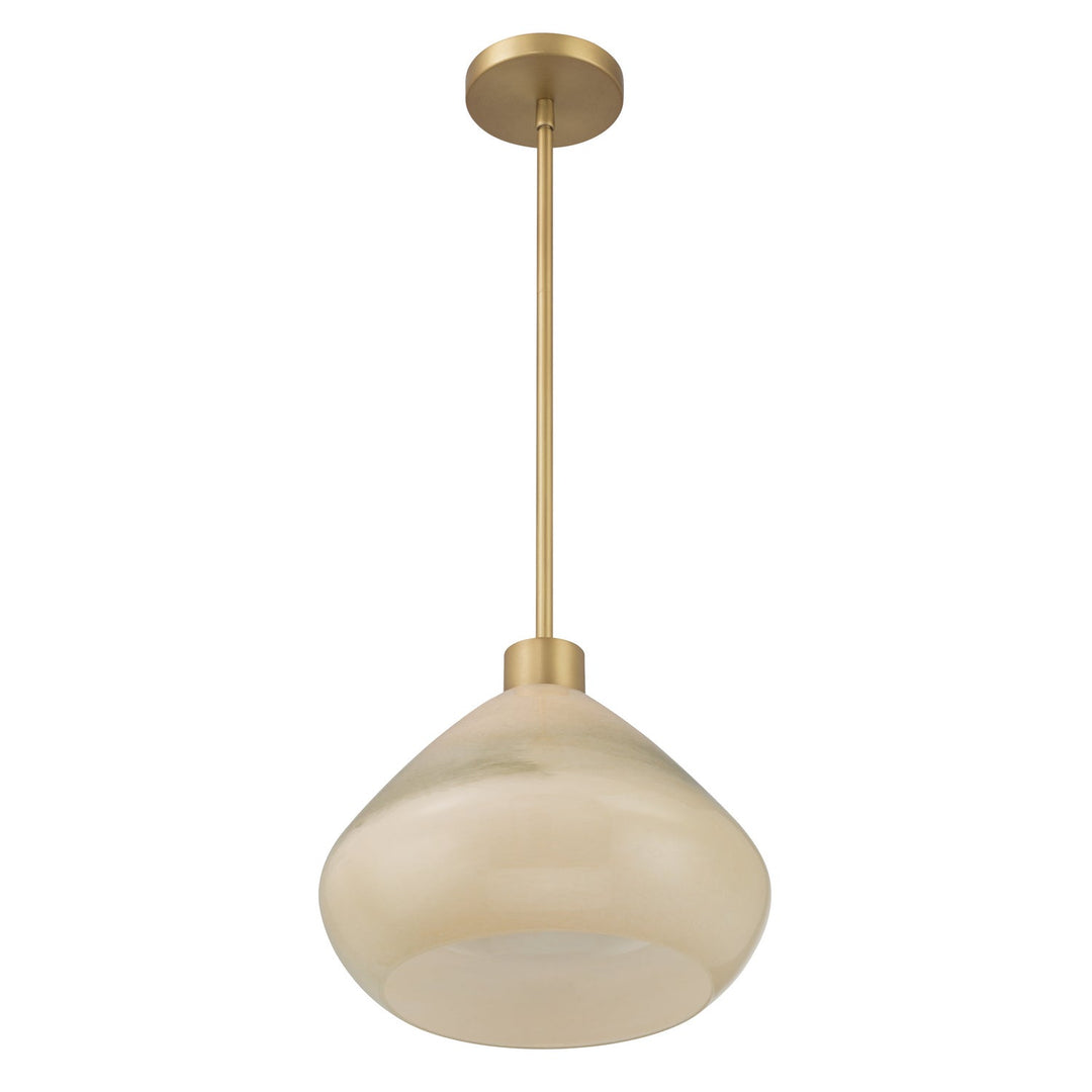 Elaris One Light Pendant in Legacy Brass Minka-Lavery