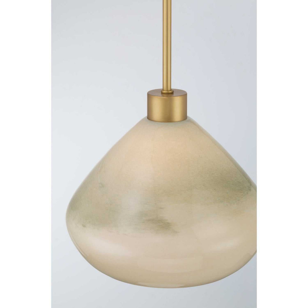Elaris One Light Pendant in Legacy Brass Minka-Lavery