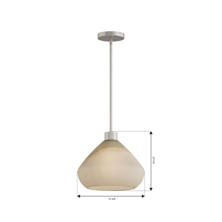 Elaris One Light Pendant in Brushed Nickel Minka-Lavery