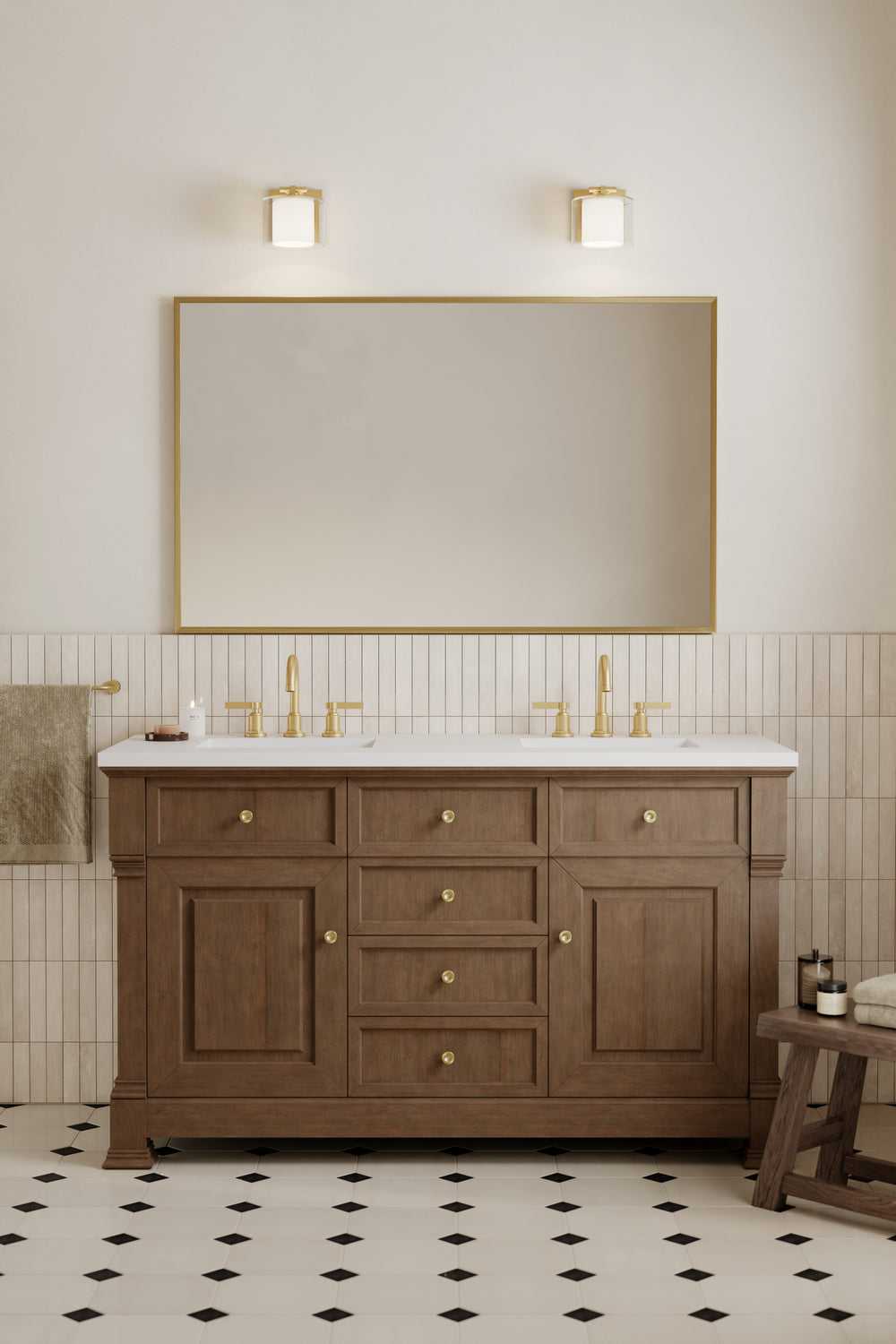 Seville One Light Bath Sconce in Legacy Brass Minka-Lavery