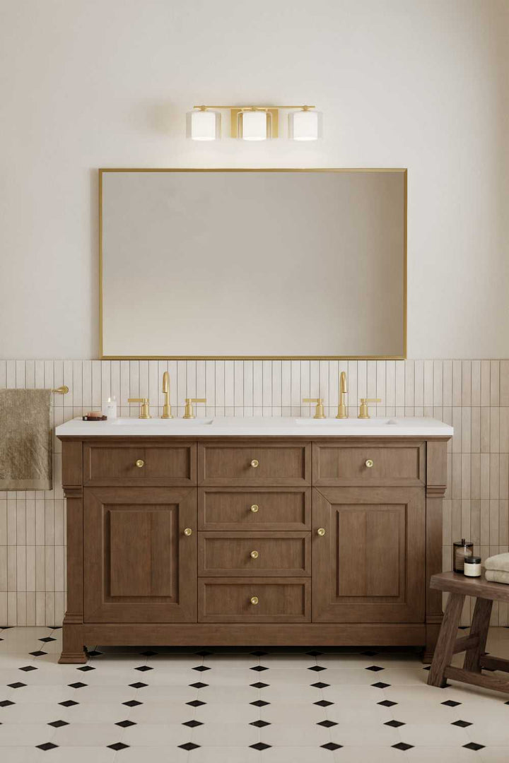 Seville Three Light Vanity in Legacy Brass Minka-Lavery