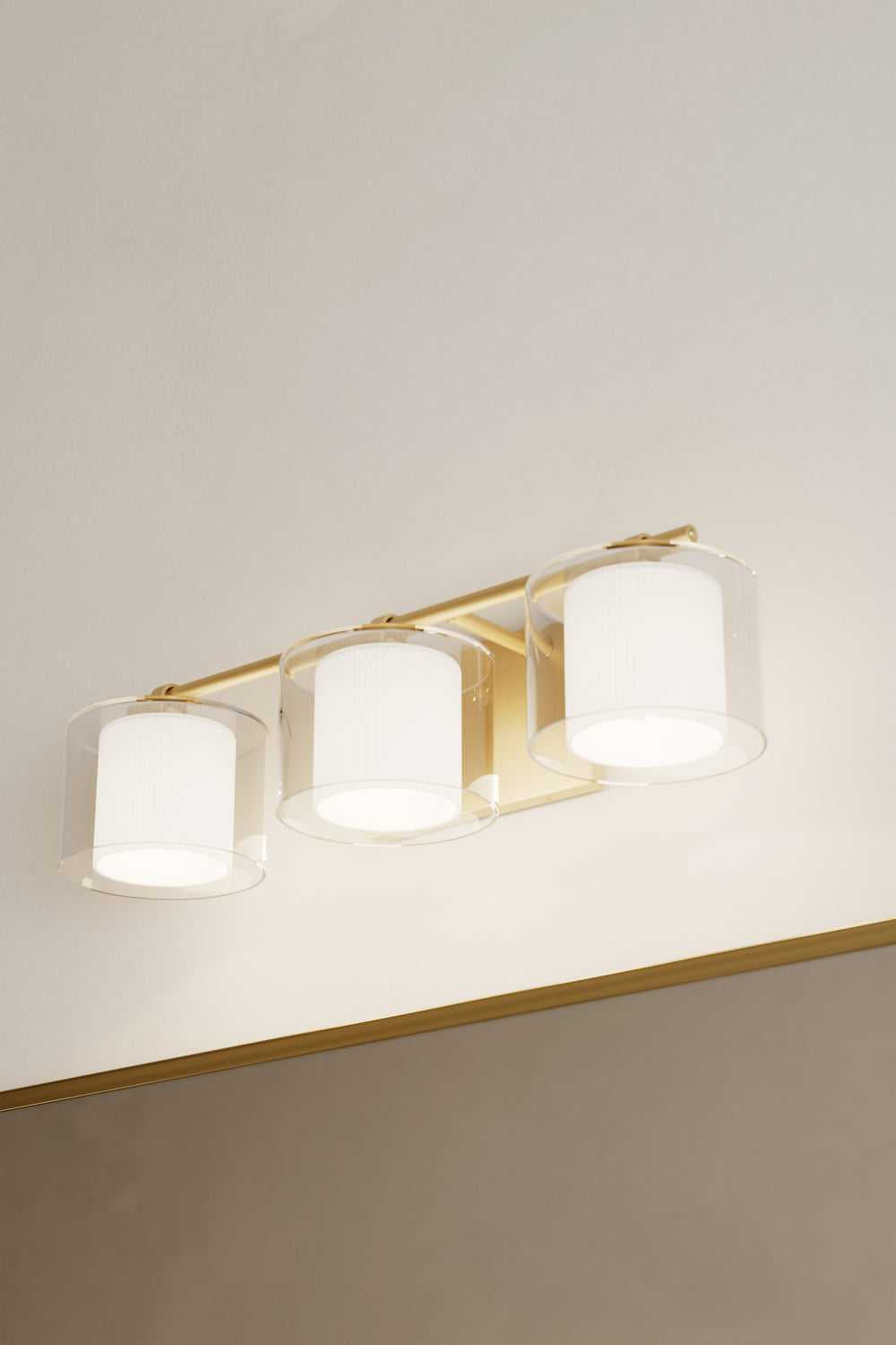 Seville Three Light Vanity in Legacy Brass Minka-Lavery
