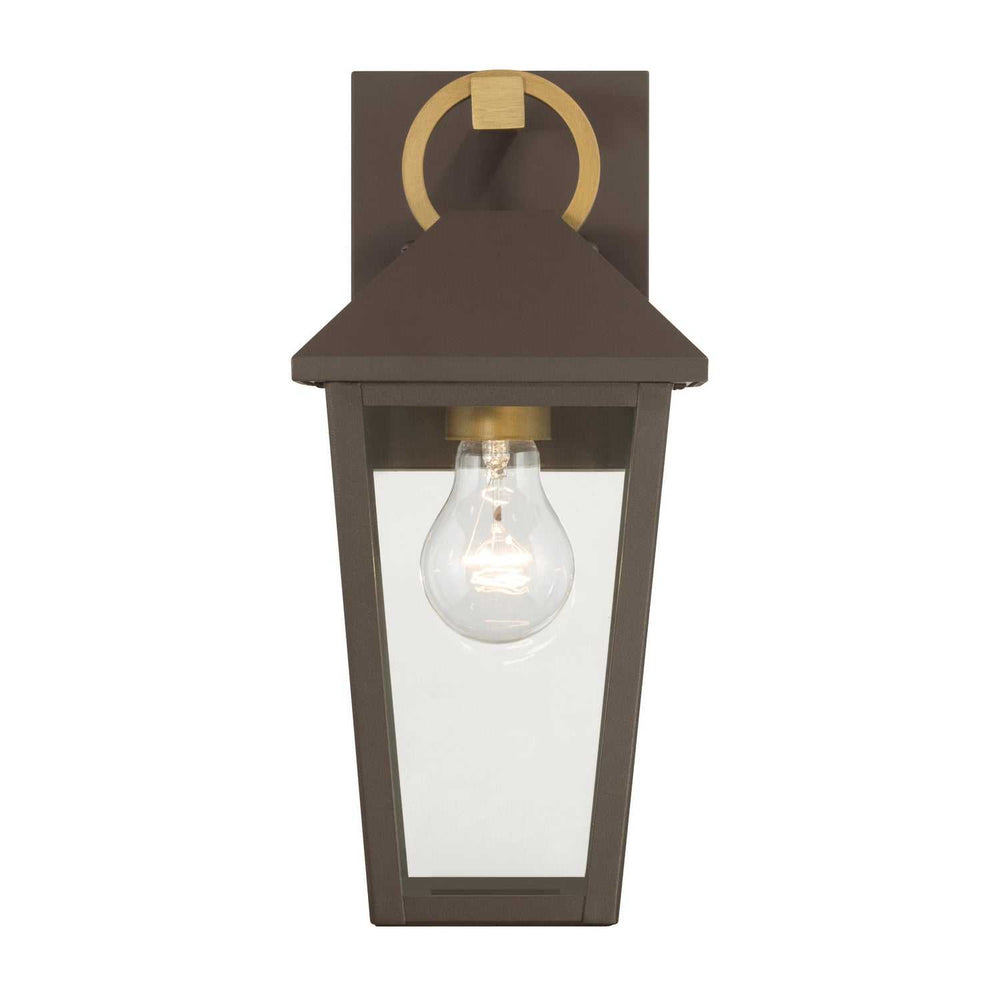 Bayra One Light Outdoor Wall Lantern in Painted Legacy Brass Minka-Lavery
