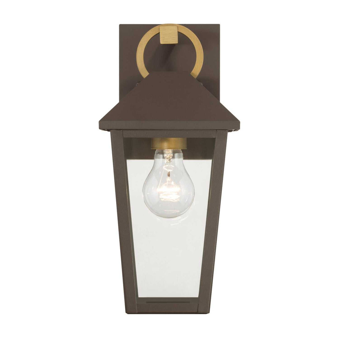 Bayra One Light Outdoor Wall Lantern in Painted Legacy Brass Minka-Lavery