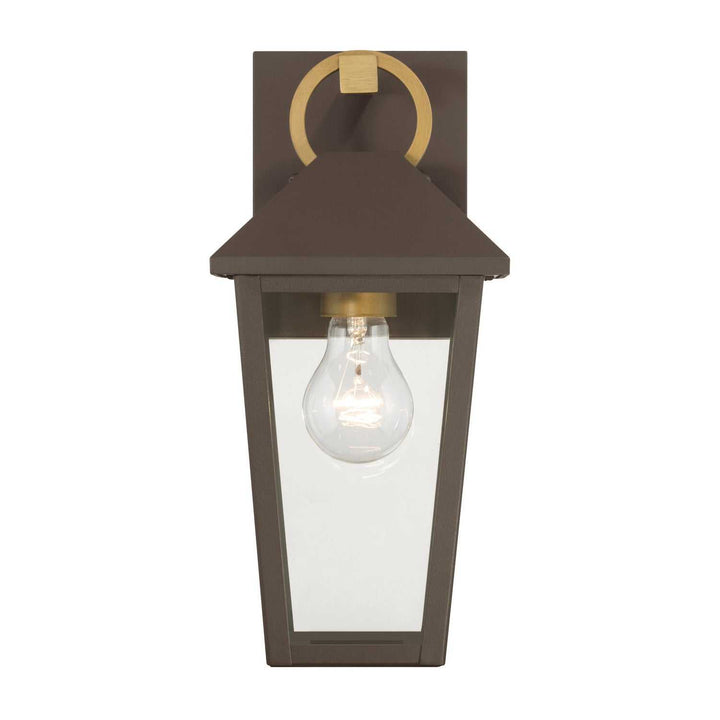 Bayra One Light Outdoor Wall Lantern in Painted Legacy Brass Minka-Lavery