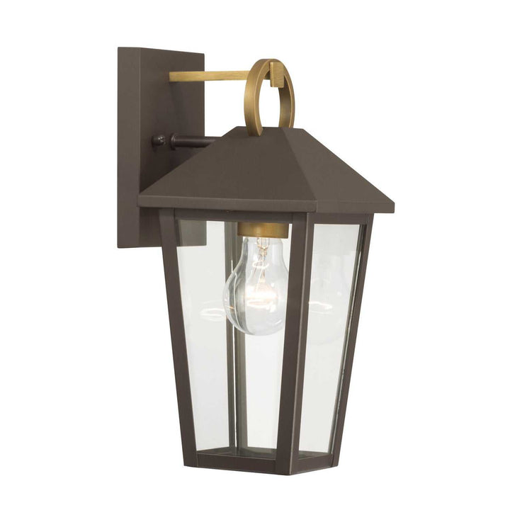 Bayra One Light Outdoor Wall Lantern in Painted Legacy Brass Minka-Lavery