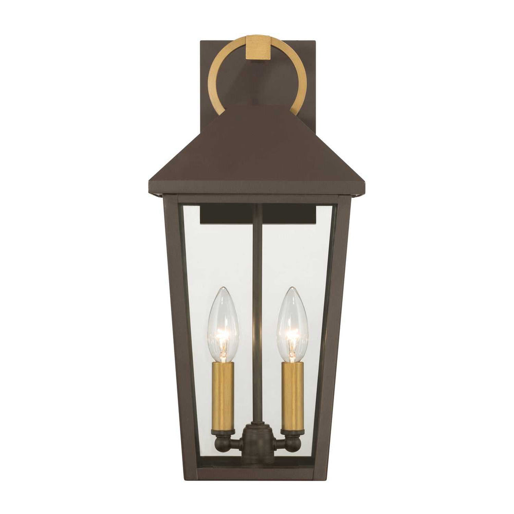 Bayra Two Light Outdoor Wall Lantern in Painted Legacy Brass Minka-Lavery