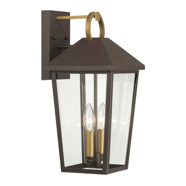 Bayra Two Light Outdoor Wall Lantern in Painted Legacy Brass Minka-Lavery