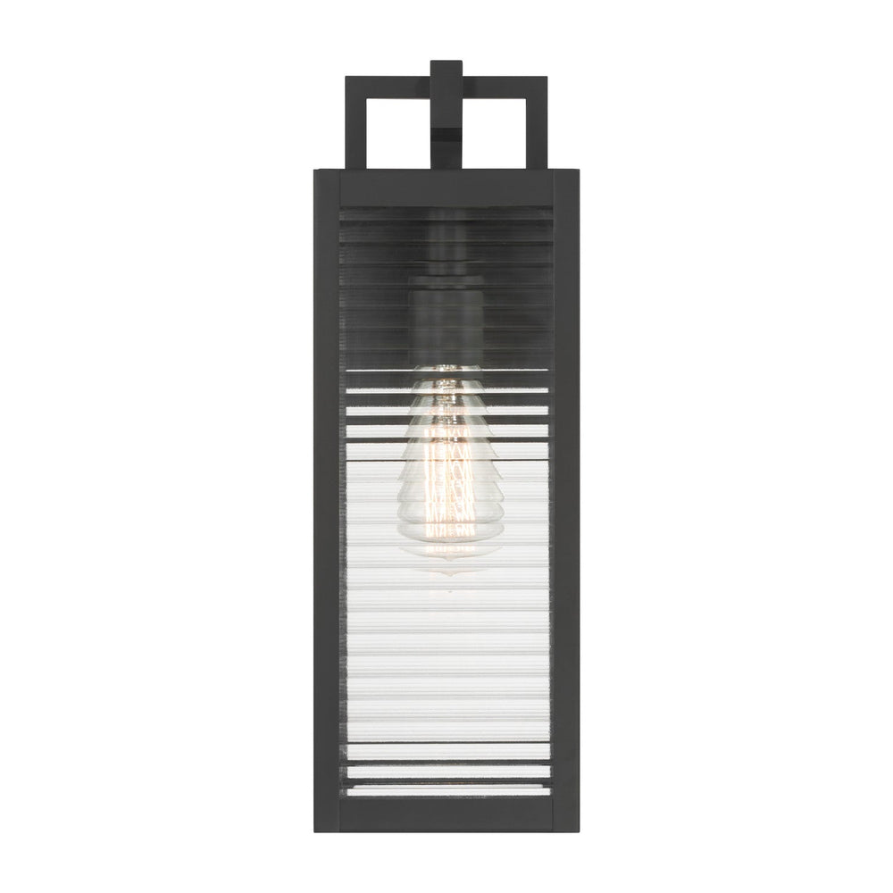 Edgewood One Light Outdoor Wall Sconce in Dark Matte Black Minka-Lavery
