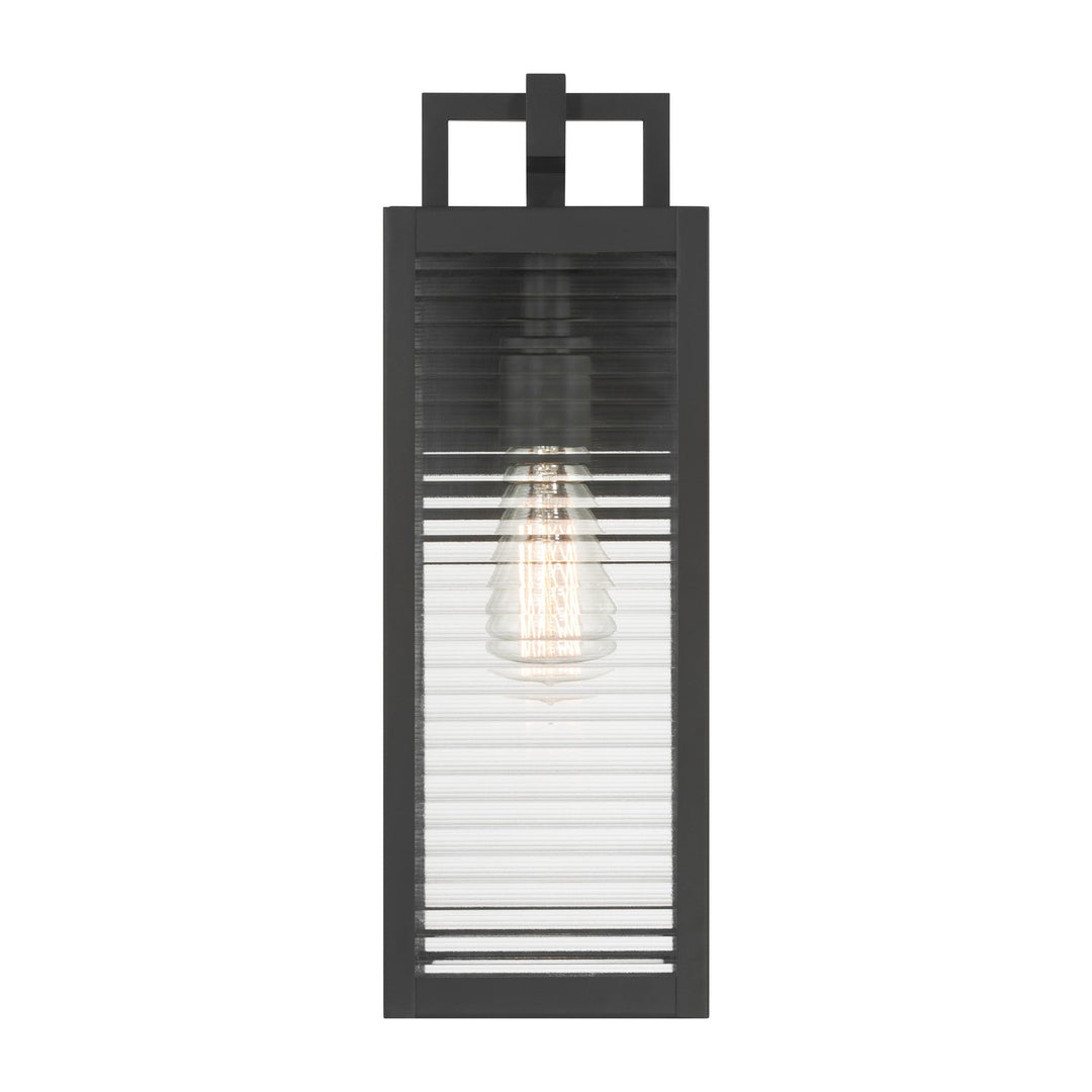 Edgewood One Light Outdoor Wall Sconce in Dark Matte Black Minka-Lavery