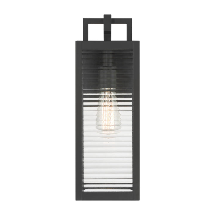Edgewood One Light Outdoor Wall Sconce in Dark Matte Black Minka-Lavery
