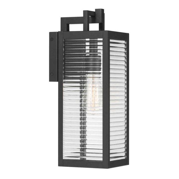 Edgewood One Light Outdoor Wall Sconce in Dark Matte Black Minka-Lavery
