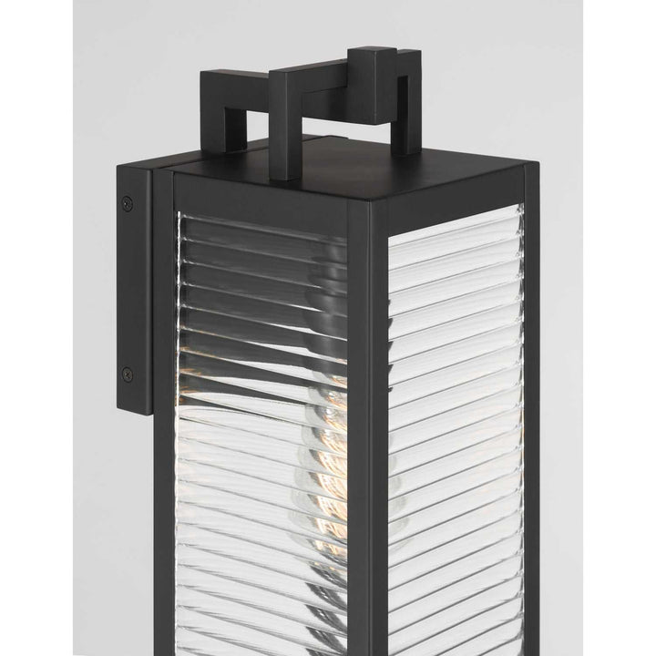 Edgewood One Light Outdoor Wall Sconce in Dark Matte Black Minka-Lavery