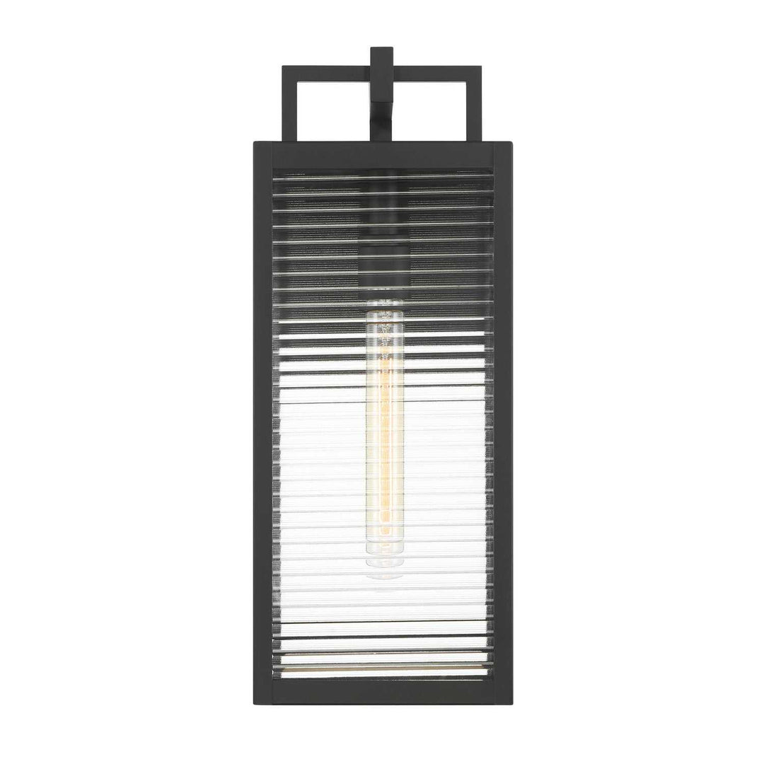 Edgewood One Light Outdoor Wall Sconce in Dark Matte Black Minka-Lavery