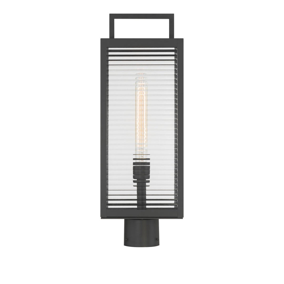 Edgewood One Light Outdoor Post Mount in Dark Matte Black Minka-Lavery