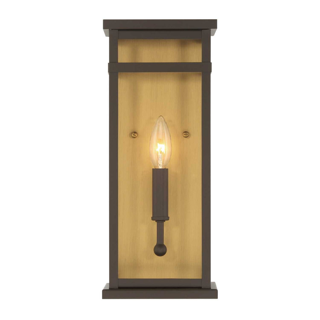Briarlane One Light Outdoor Wall Sconce in Painted Legacy Brass Minka-Lavery