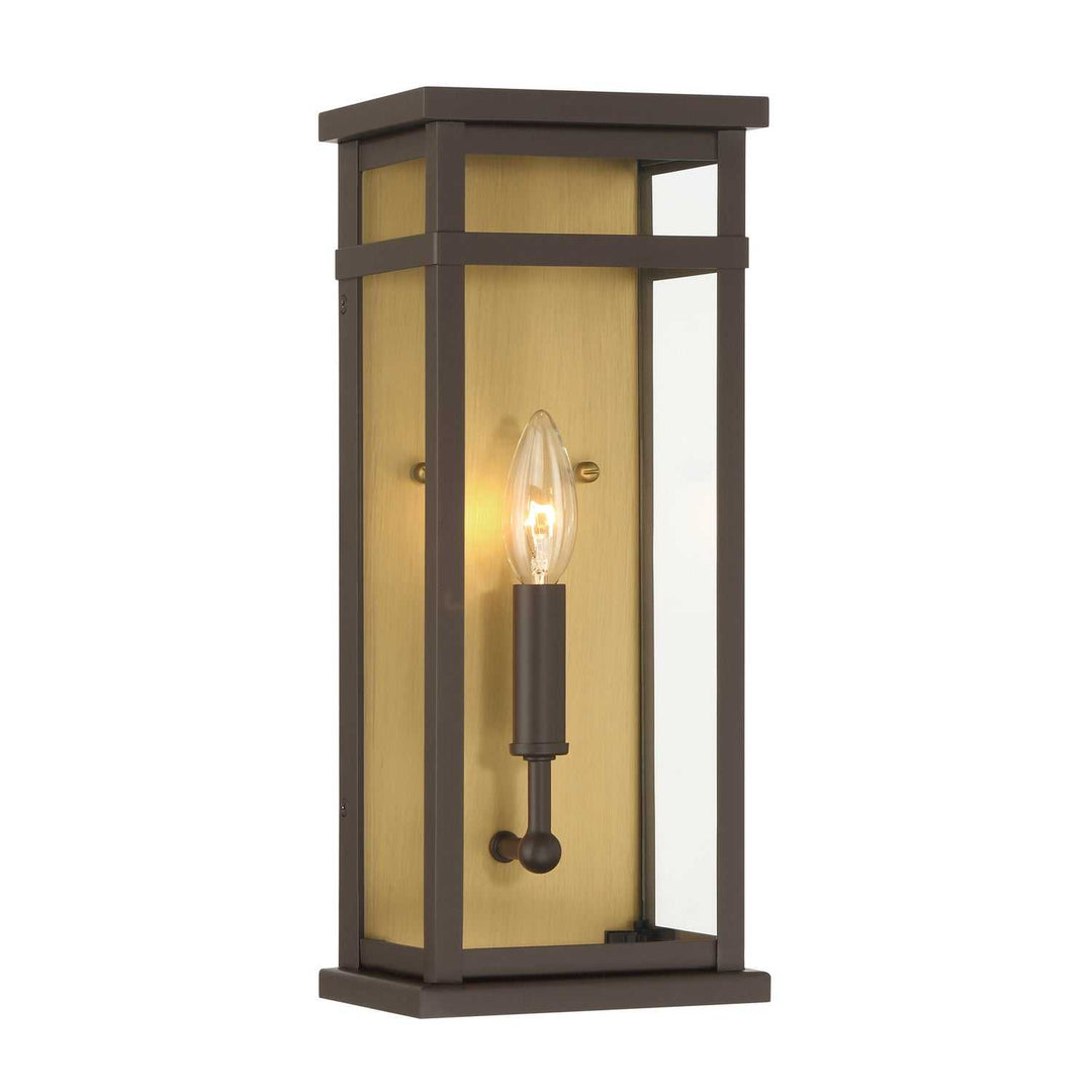 Briarlane One Light Outdoor Wall Sconce in Painted Legacy Brass Minka-Lavery