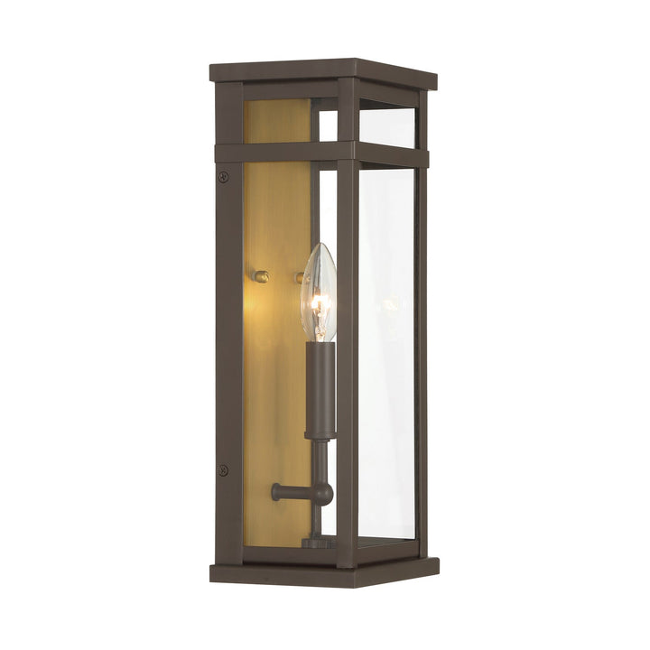 Briarlane One Light Outdoor Wall Sconce in Painted Legacy Brass Minka-Lavery
