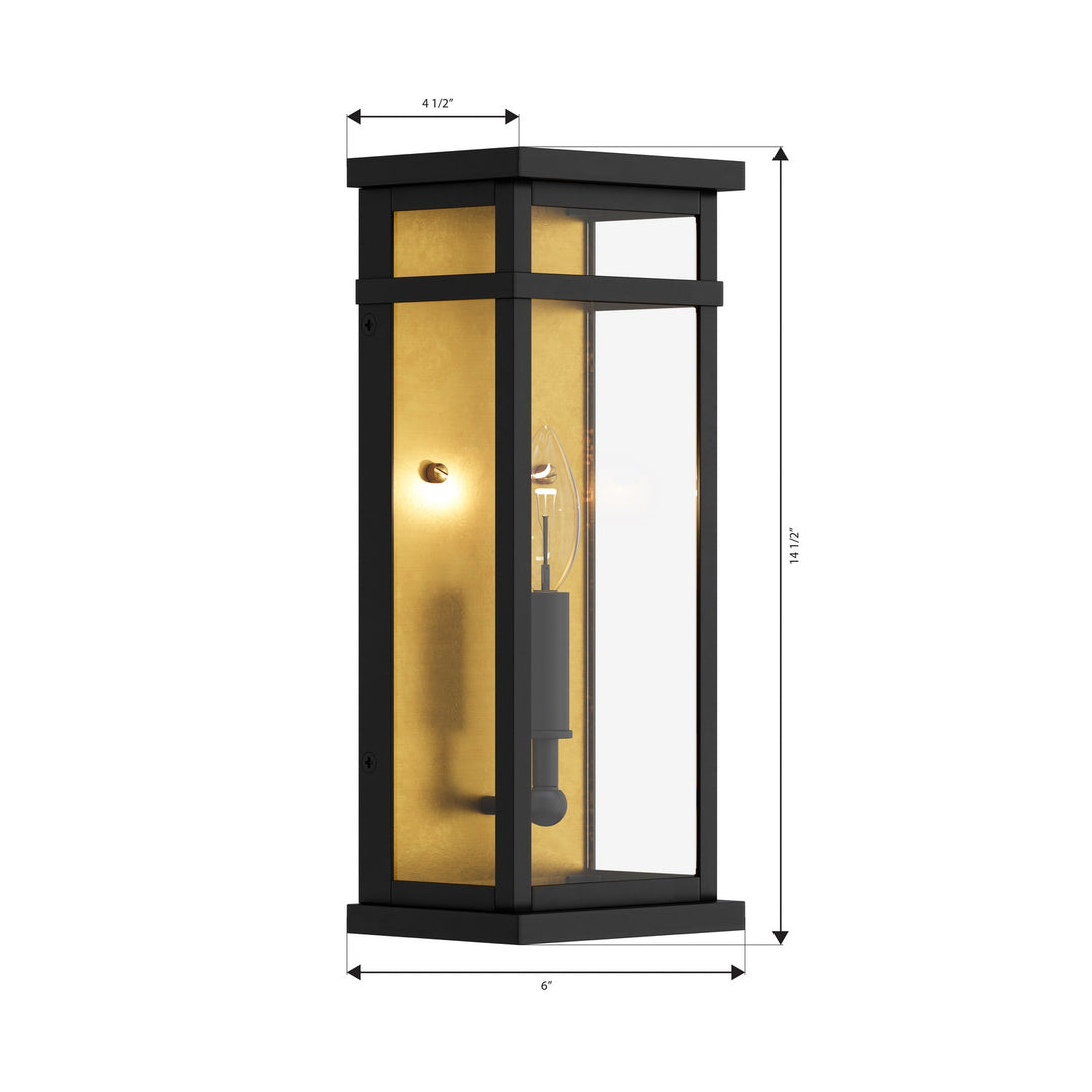 Briarlane One Light Outdoor Wall Sconce in Painted Legacy Brass Minka-Lavery