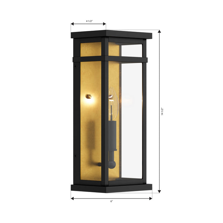 Briarlane One Light Outdoor Wall Sconce in Painted Legacy Brass Minka-Lavery