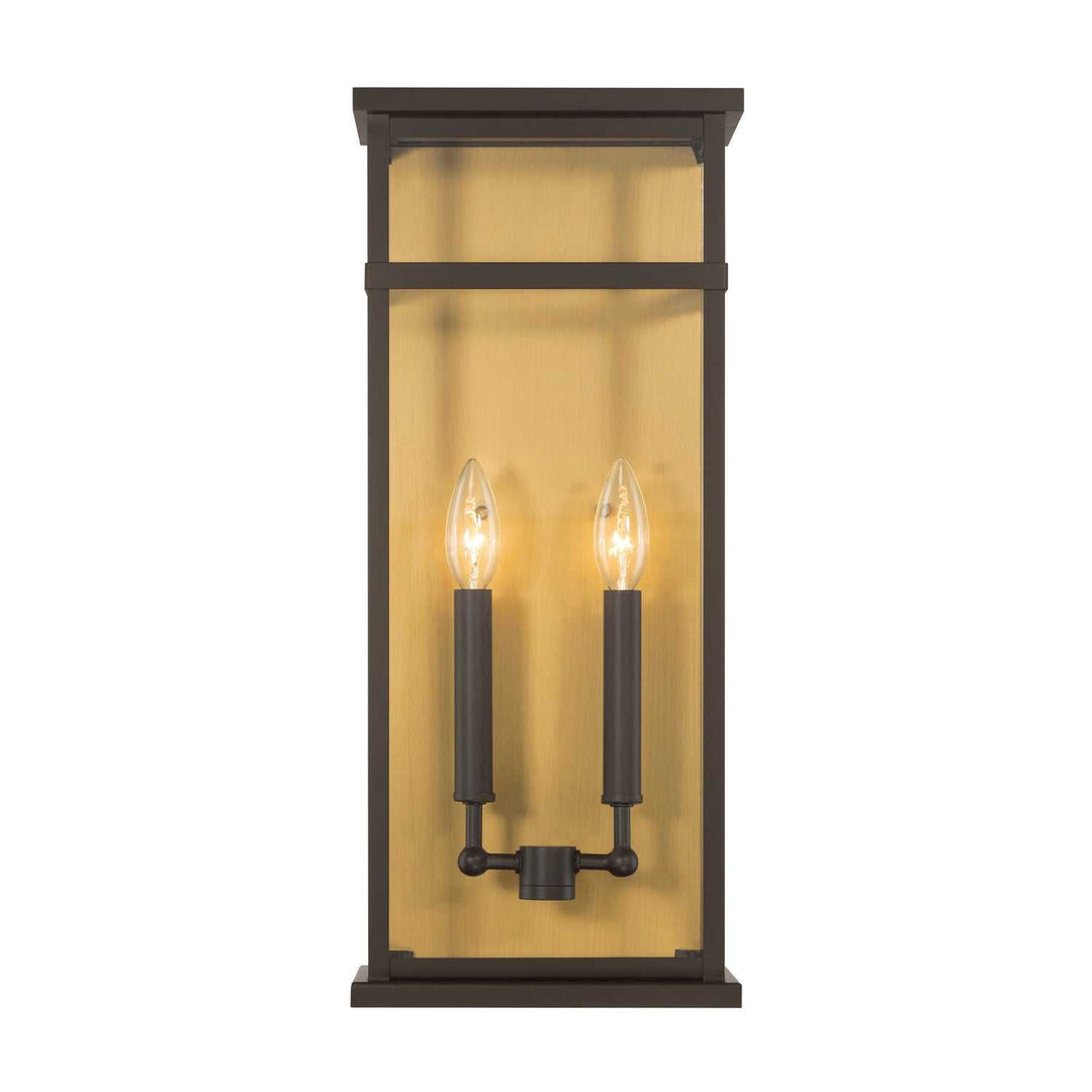 Briarlane Two Light Outdoor Wall Sconce in Painted Legacy Brass Minka-Lavery