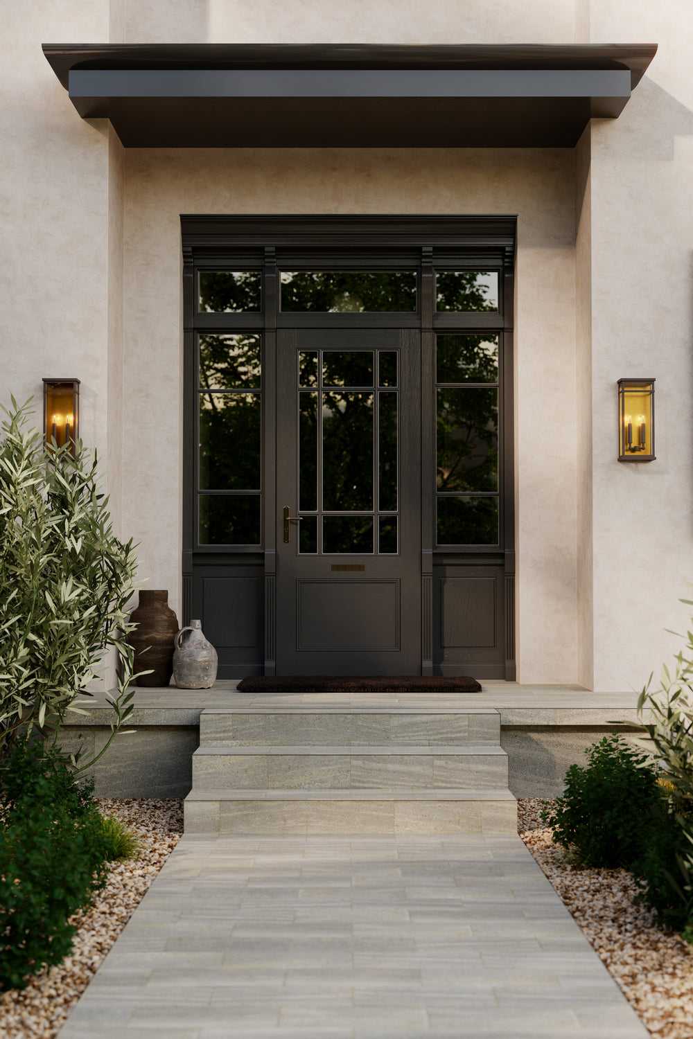 Briarlane Two Light Outdoor Wall Sconce in Painted Legacy Brass Minka-Lavery