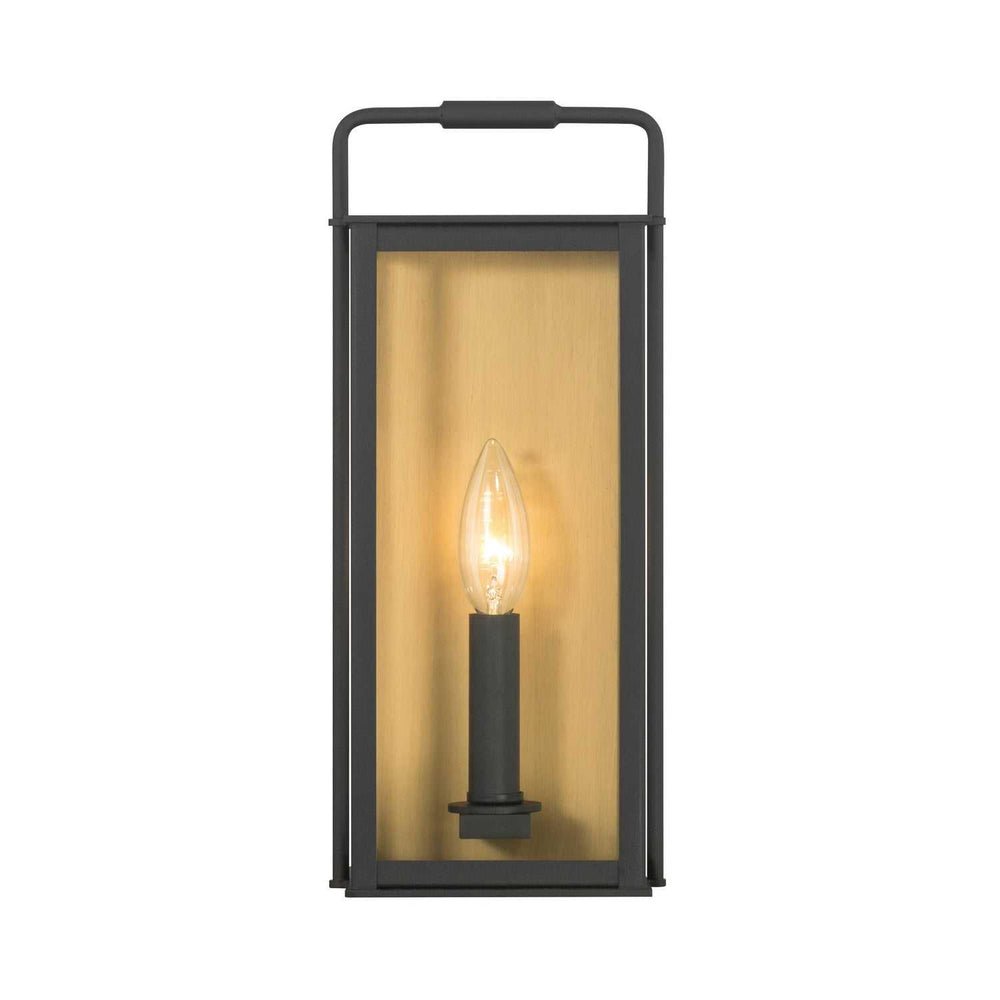 Aberdeen One Light Outdoor Wall Sconce in Sand Coal Black Minka-Lavery