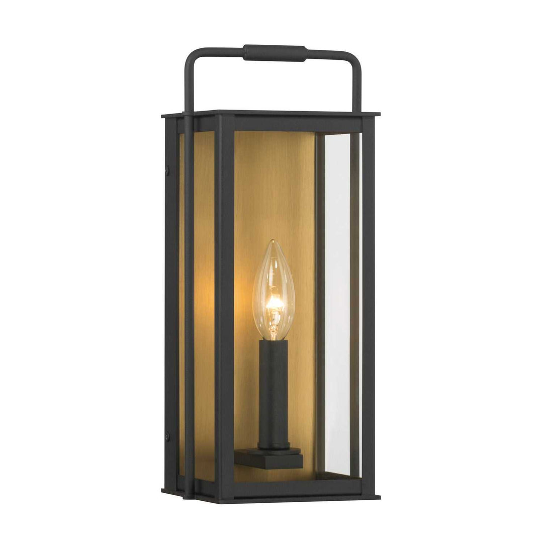 Aberdeen One Light Outdoor Wall Sconce in Sand Coal Black Minka-Lavery