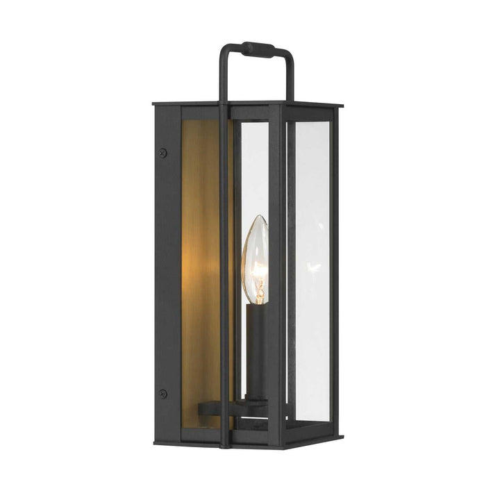 Aberdeen One Light Outdoor Wall Sconce in Sand Coal Black Minka-Lavery