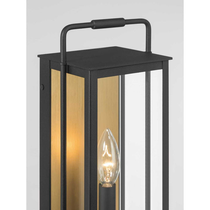 Aberdeen One Light Outdoor Wall Sconce in Sand Coal Black Minka-Lavery