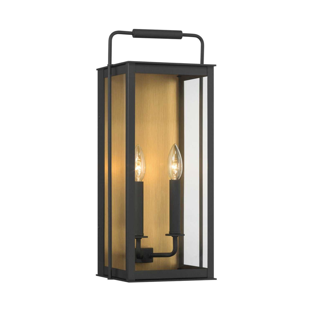Aberdeen Two Light Outdoor Wall Sconce in Sand Coal Black Minka-Lavery